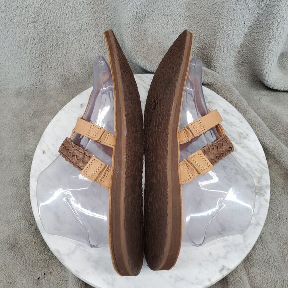 UGG Shoes Womens Size 11 Brown Leather Audra Thong Sandals - Picture 6 of 9